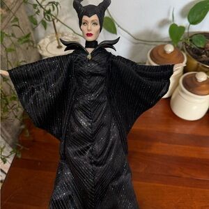 Black Sparkling Maleficent Doll Angelia Jolie Villains Snow White